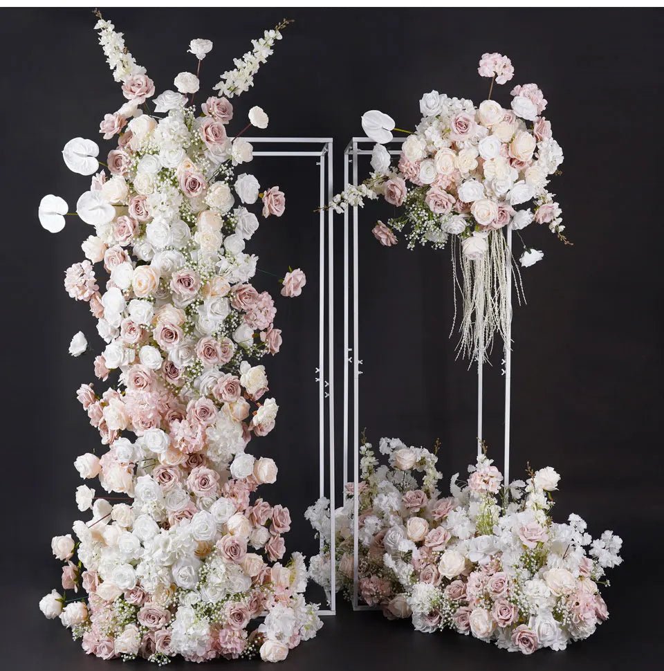 Pale Pink & White Silk Luxury Flowers for Wedding or Birthday Venue - The Floral Gallery