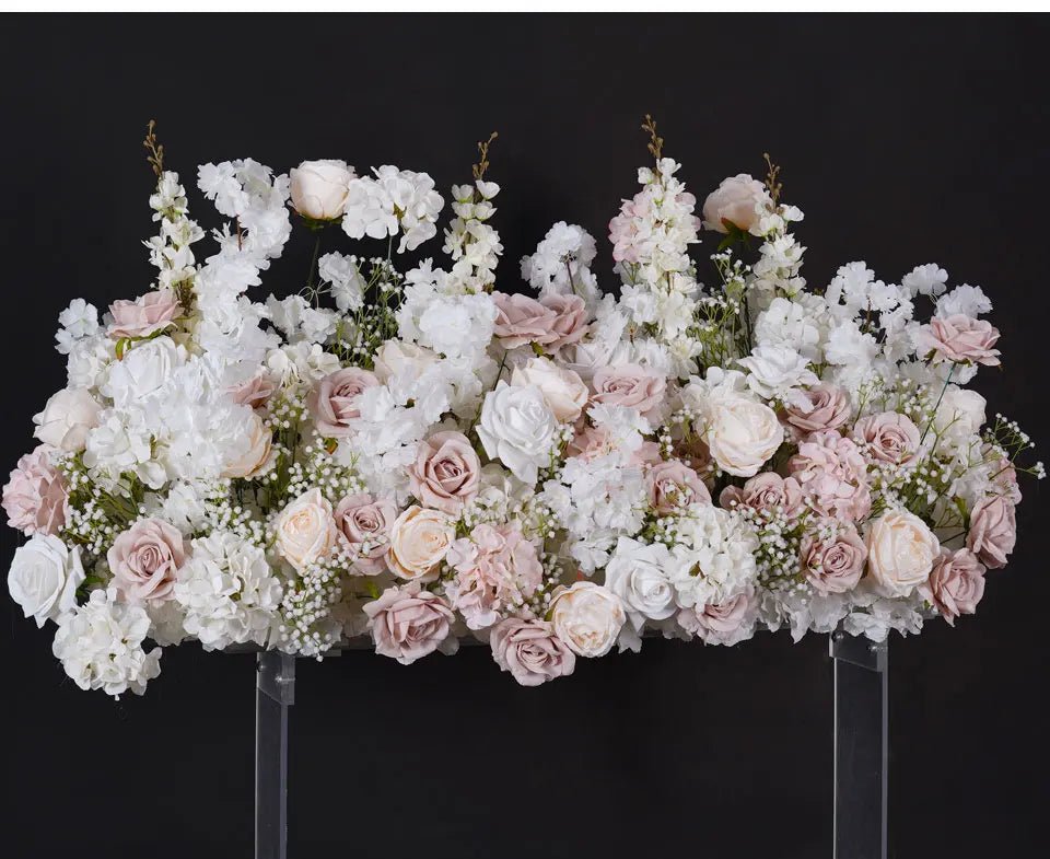 Pale Pink & White Silk Luxury Flowers for Wedding or Birthday Venue - The Floral Gallery