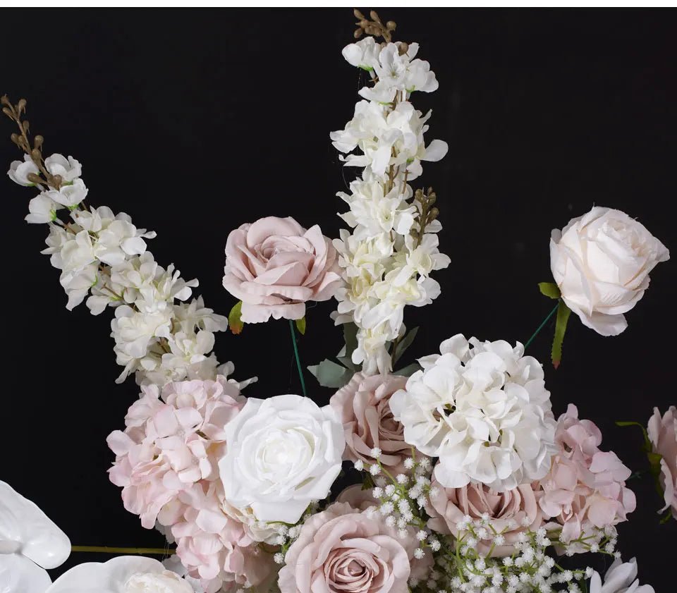 Pale Pink & White Silk Luxury Flowers for Wedding or Birthday Venue - The Floral Gallery