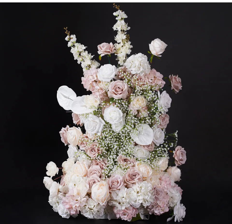 Pale Pink & White Silk Luxury Flowers for Wedding or Birthday Venue - The Floral Gallery