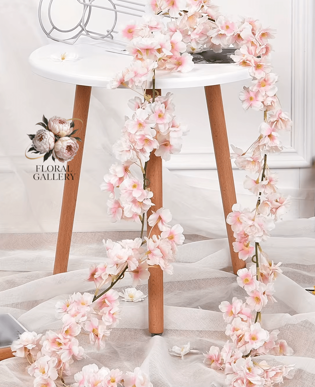 Pink Cherry Blossom Sakura 6ft Vine Garland Artificial Flowers - The Floral Gallery