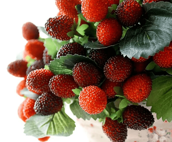 Premium Artifical Red Strawberries 30cm Stems - Christmas Decor - The Floral Gallery
