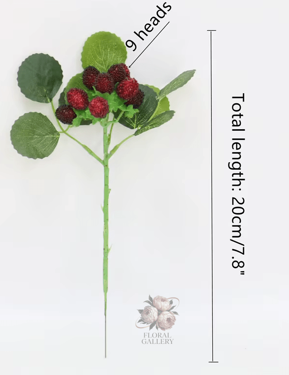 Premium Artifical Red Strawberries 30cm Stems - Christmas Decor - The Floral Gallery