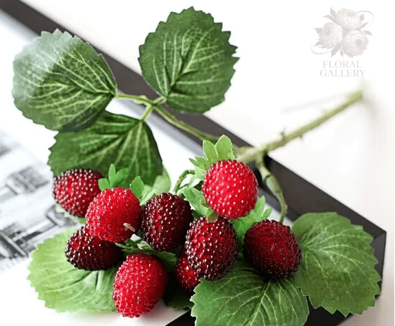 Premium Artifical Red Strawberries 30cm Stems - Christmas Decor - The Floral Gallery