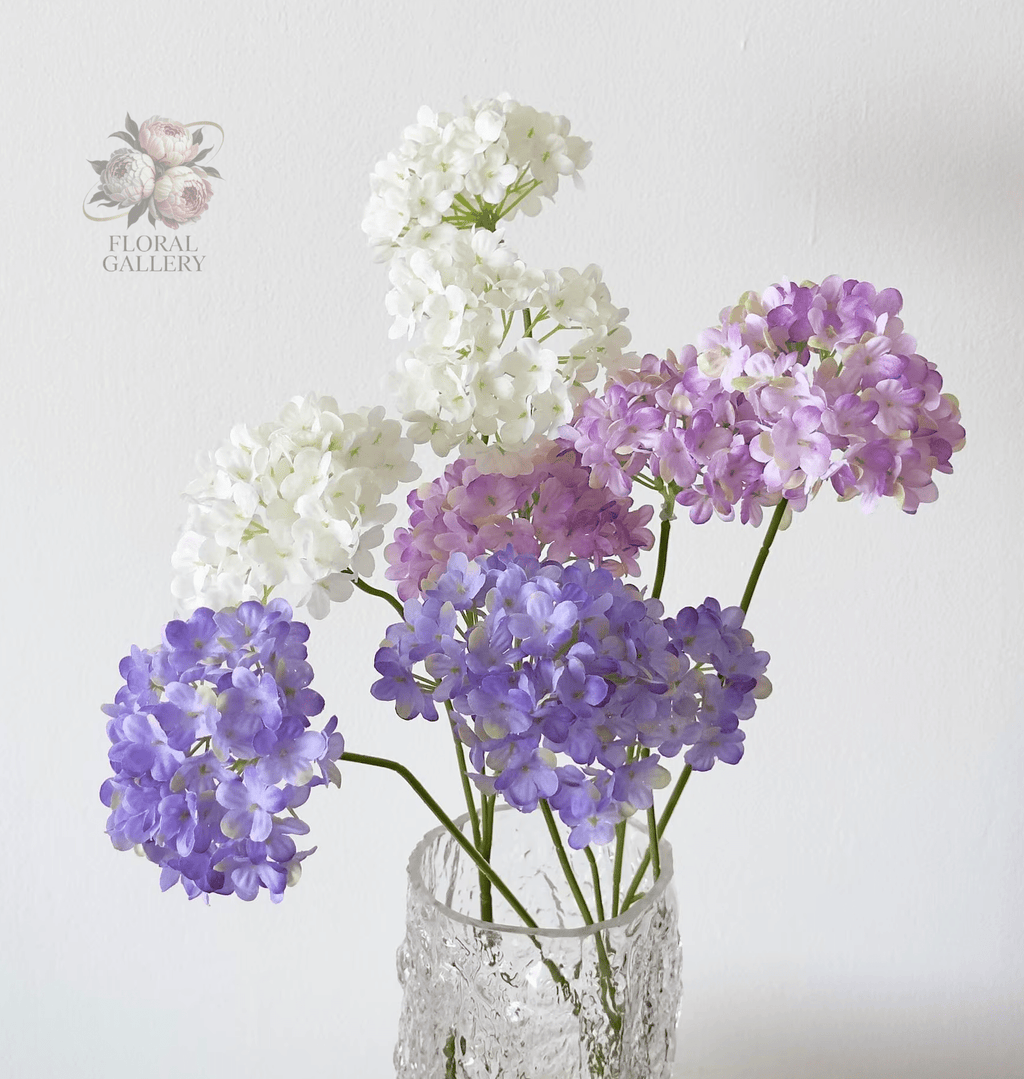 Premium SILK Hydrangea Artifical Flowers 60cm Stems Large Heads - The Floral Gallery