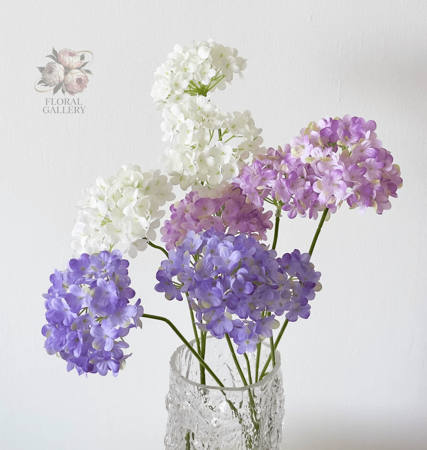 Premium SILK Hydrangea Artifical Flowers 60cm Stems Large Heads - The Floral Gallery