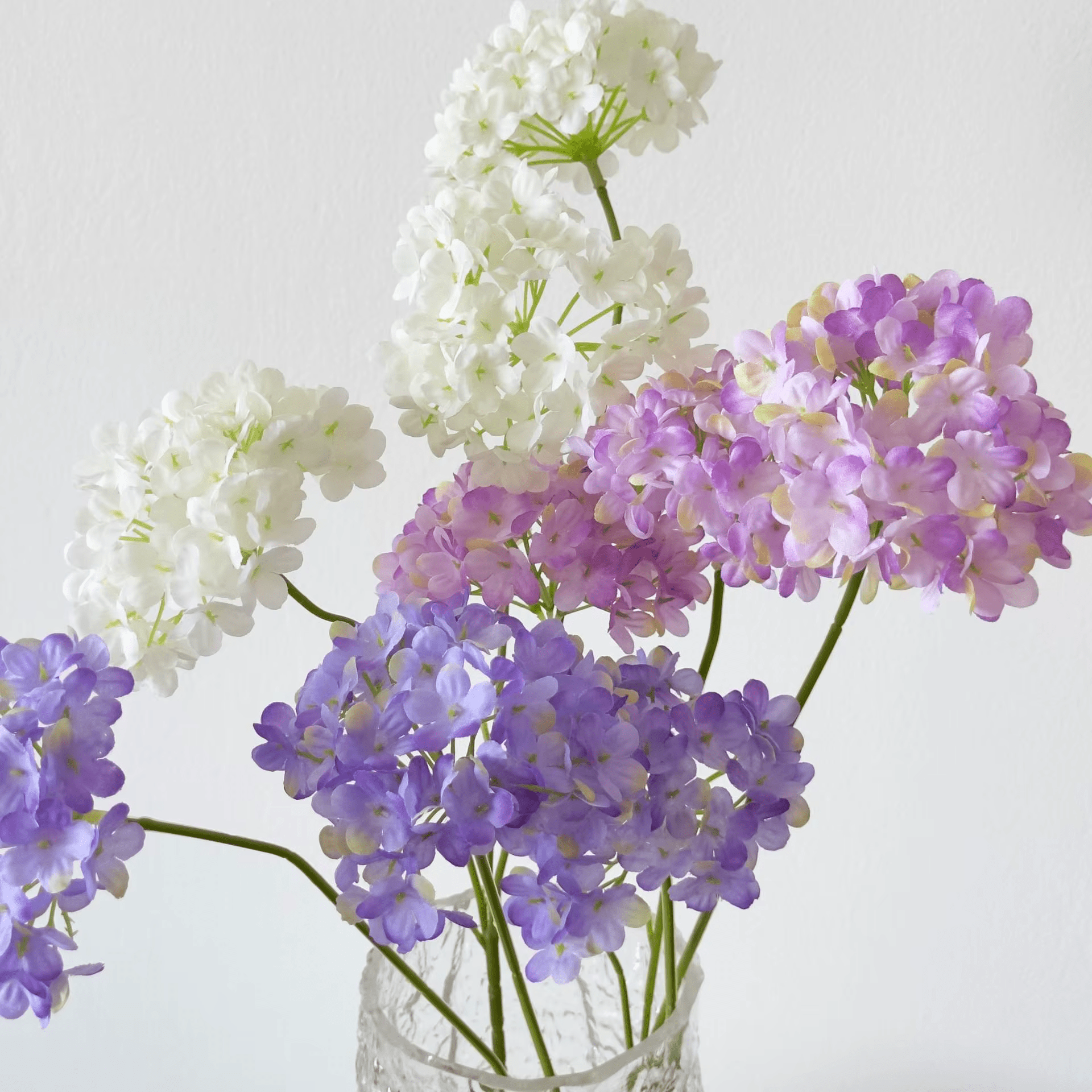 Premium SILK Hydrangea Artifical Flowers 60cm Stems Large Heads - The Floral Gallery