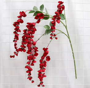 Premium SILK Many Colours Hanging Wisteria Flowers - The Floral Gallery