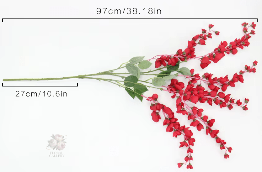 Premium SILK Many Colours Hanging Wisteria Flowers - The Floral Gallery