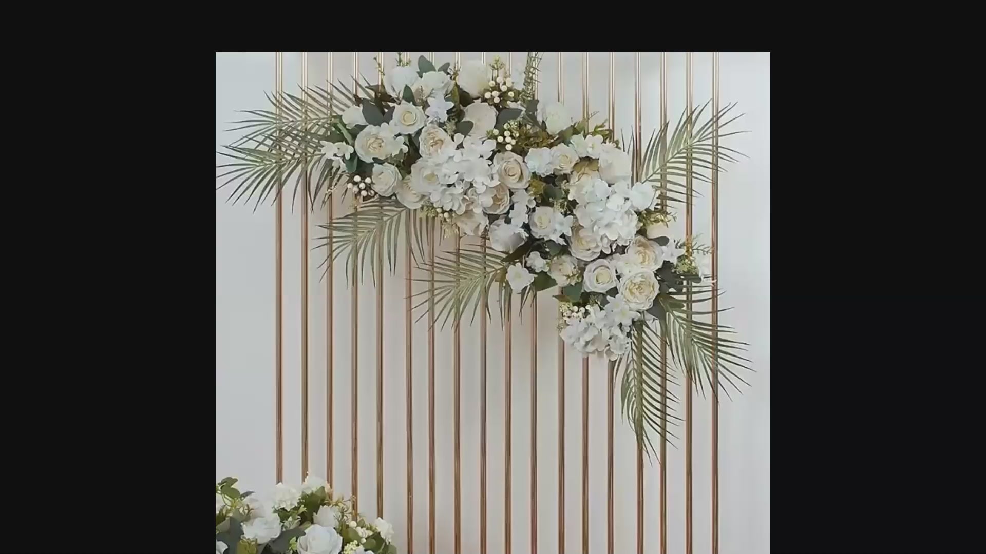 Beautiful White Rose Hanging Orchid SILK Flowers