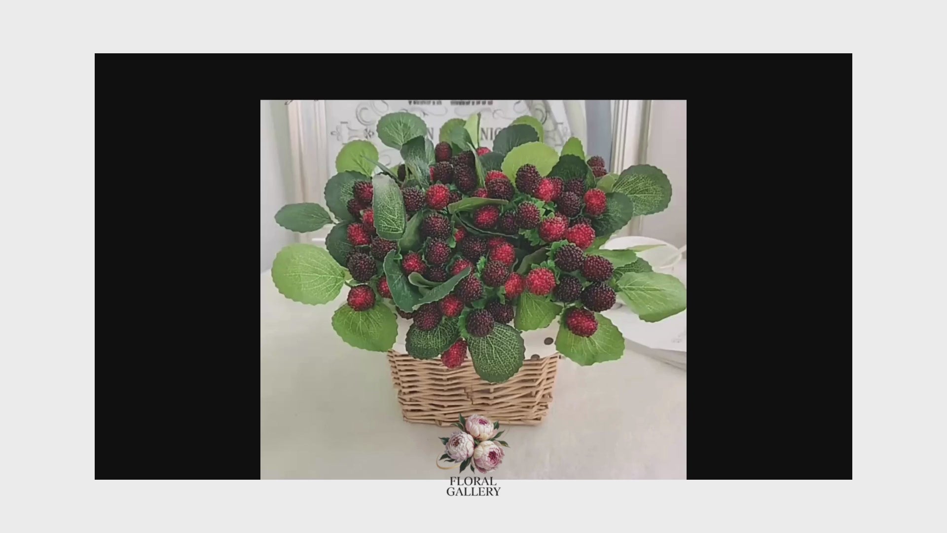 Premium Artifical Red Strawberries Bouquet x 10 Stems  - Kitchen Decor