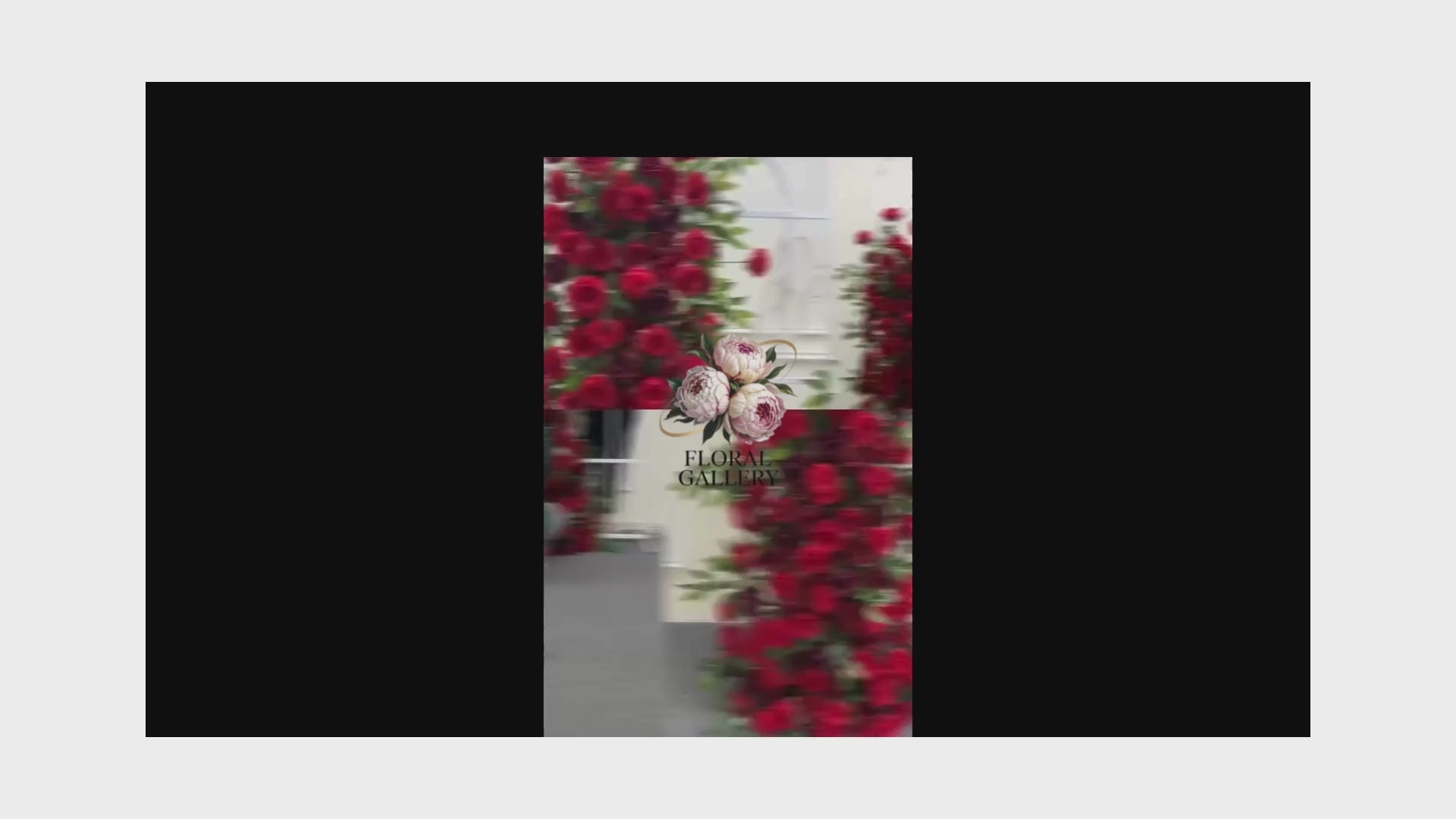 Deluxe Red Silk Roses Display Flowers - Ideal Wedding Venue or Party