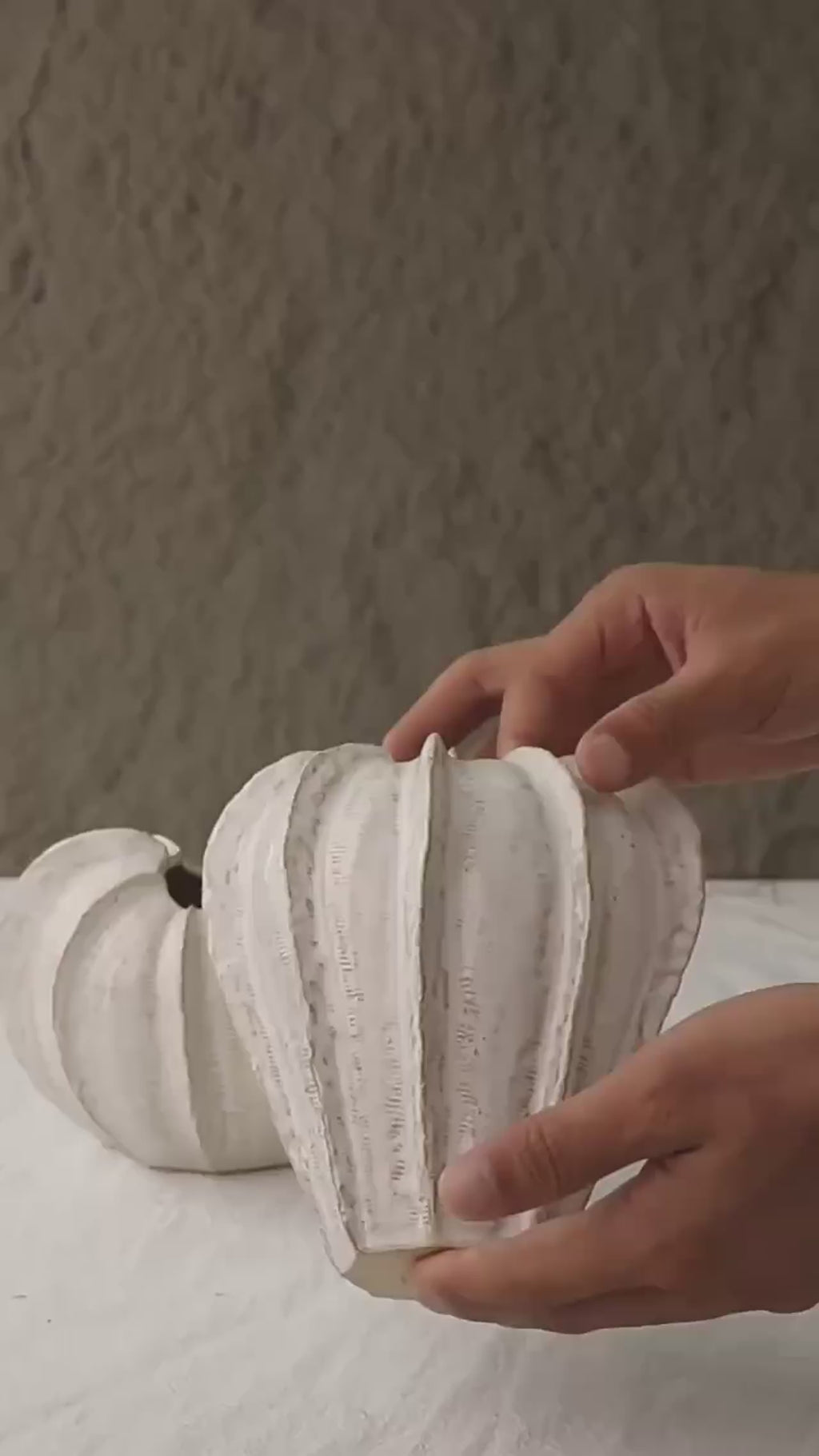 Unique Wabi Sabi Seed Pumkin Ceramic Vase