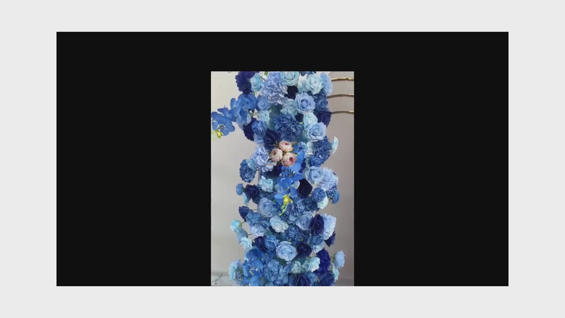 Shades of Blue SILK Flowers Artificial Wedding Display Event