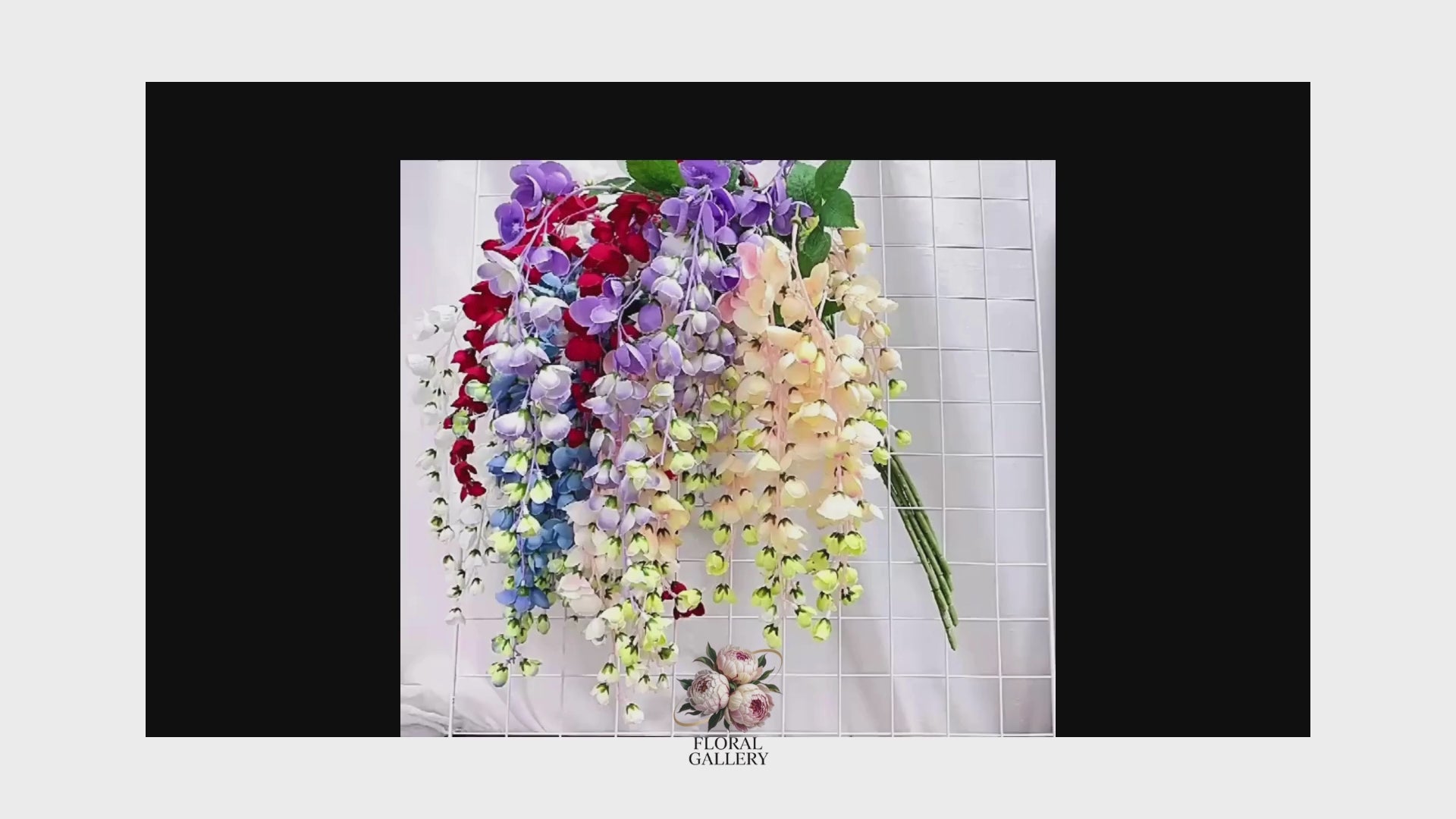 Premium Artificial Hanging WISTERIA Flowers - Choice of Colours