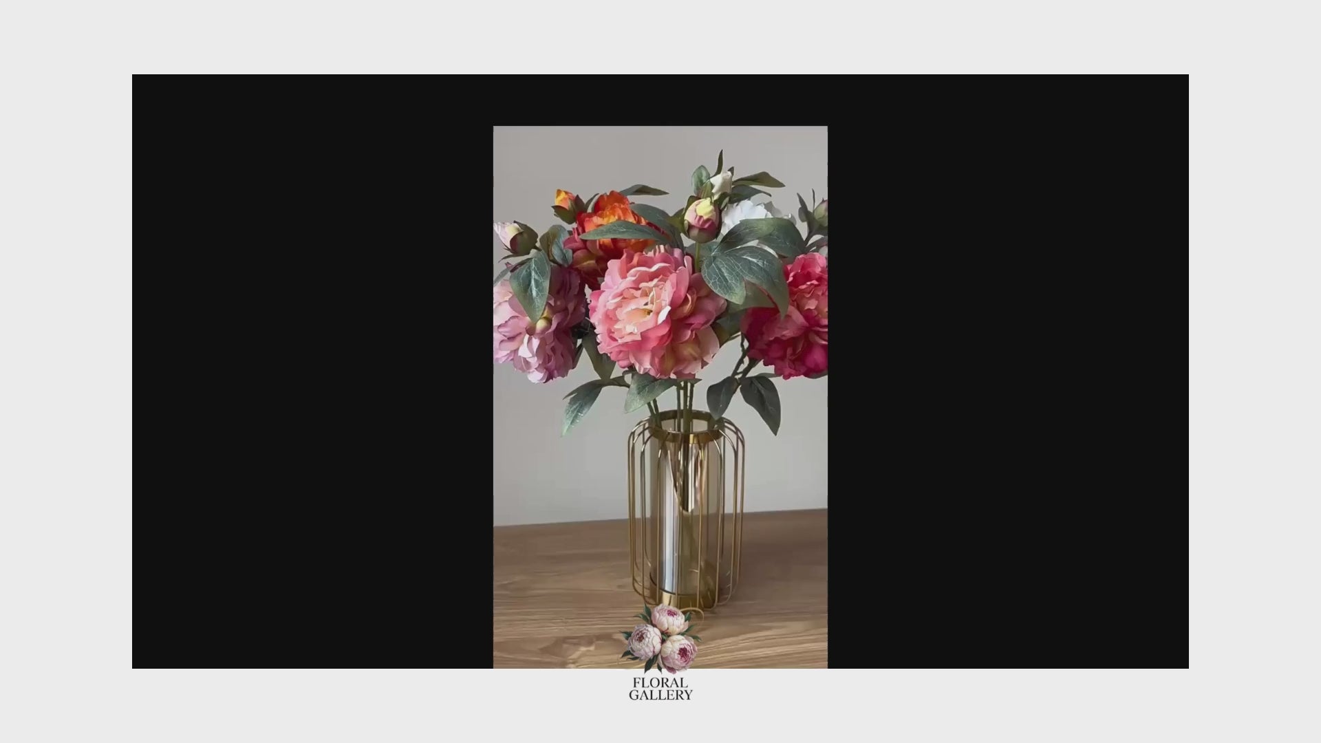 Long Stem Big Head SILK Artificial Peonies - Choice of 5 Colours