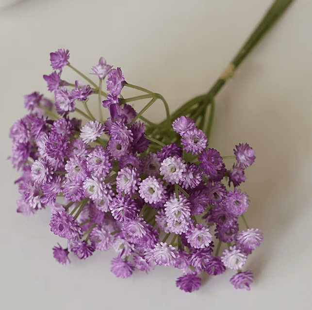 Purple Lilac Baby's Breath Gypsophila Bunch Artificial Flowers - The Floral Gallery