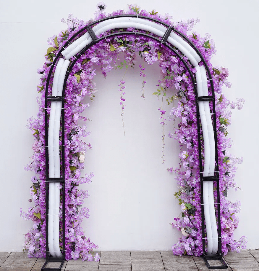 Purple & Pink Silk Flower Display Flowers with or without Stand - The Floral Gallery