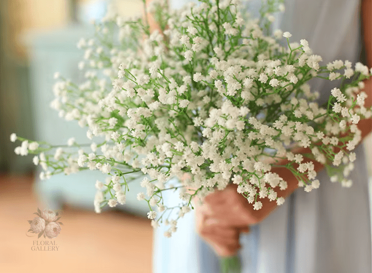 Quality SILK Baby's Breath Gypsophila Bouquet 21 Piece - The Floral Gallery