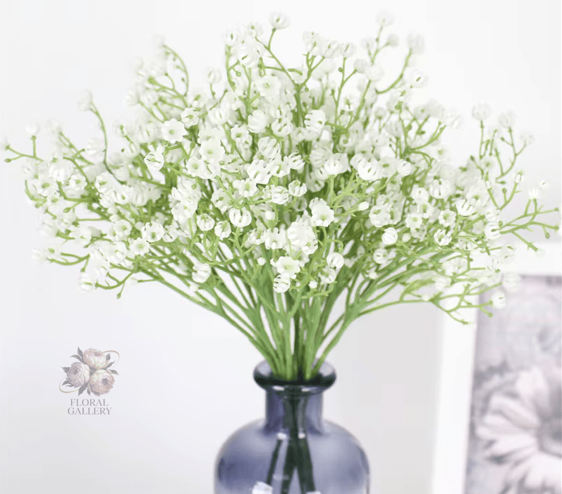Quality SILK Baby's Breath Gypsophila Bouquet 21 Piece - The Floral Gallery