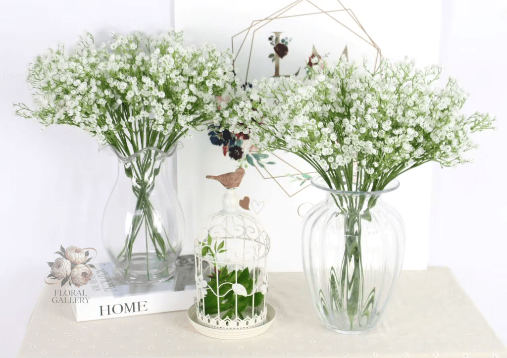 Quality SILK Baby's Breath Gypsophila Bouquet 21 Piece - The Floral Gallery