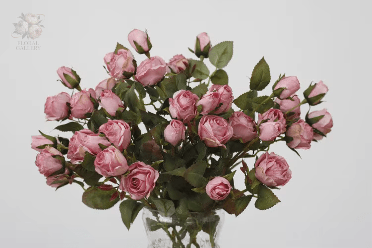 Retro Artificial Silk Roses 43cm Stem Choice of Colours - The Floral Gallery