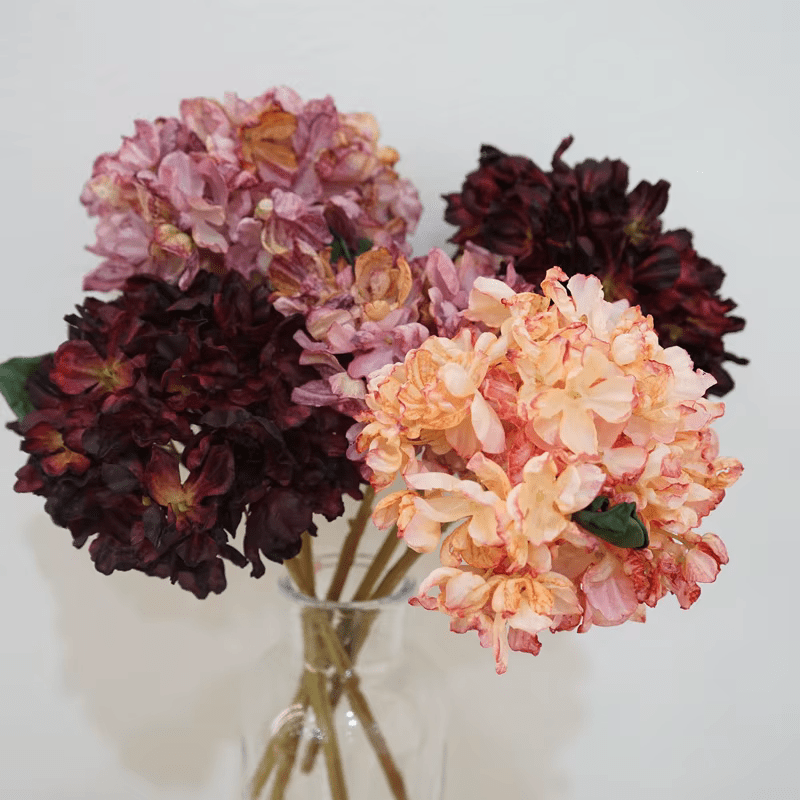 Retro Large Head Crysanthemum Silk Flowers Bouquet - The Floral Gallery