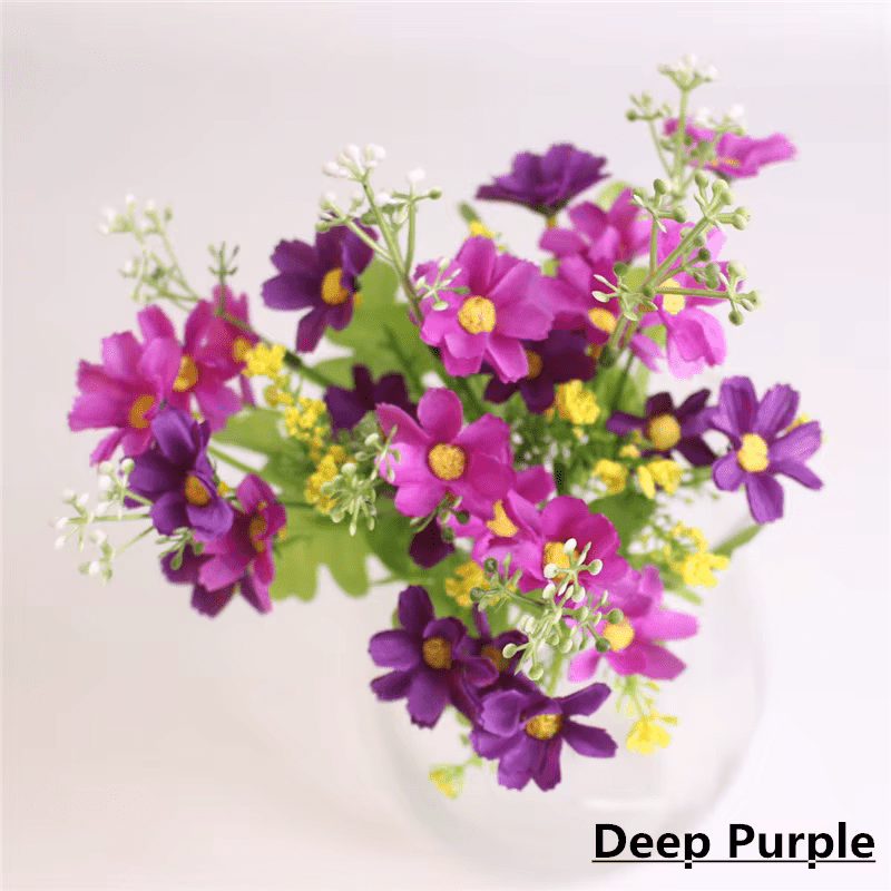Silk Multi Colour 28 Head SILK Daisy Artifical Flowers Home Decor - The Floral Gallery