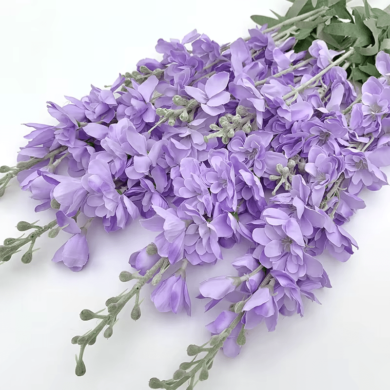 Silk Multi Colour Delphinium Grass Flowers Home Decor 86cm Stem - The Floral Gallery