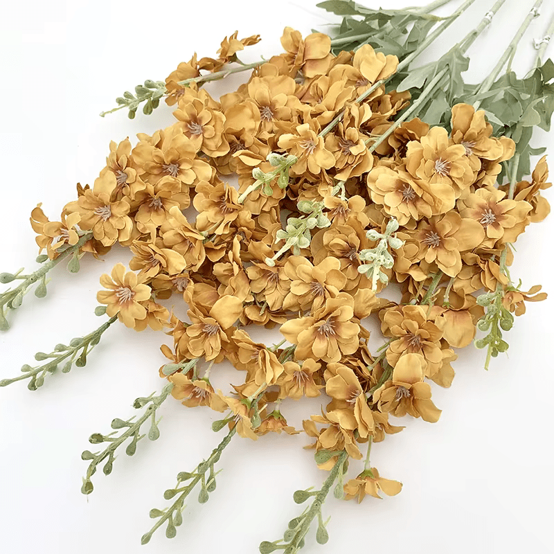 Silk Multi Colour Delphinium Grass Flowers Home Decor 86cm Stem - The Floral Gallery