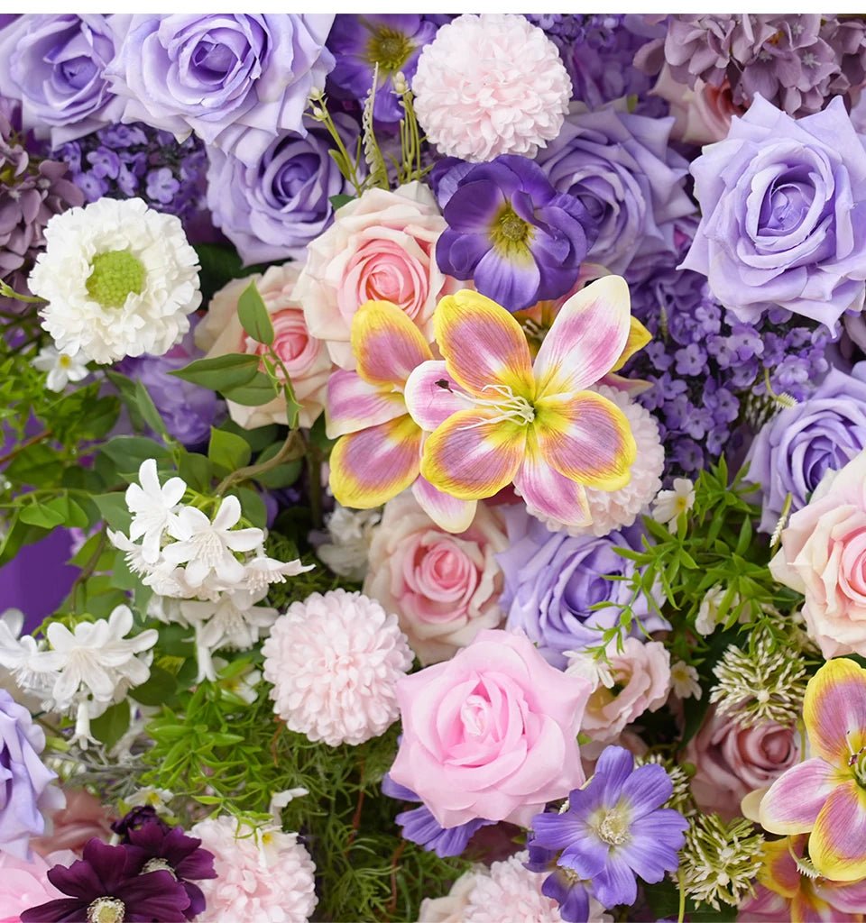 Stunning Butterfly Silk Flower Wedding Party Display Purple & Pinks - The Floral Gallery