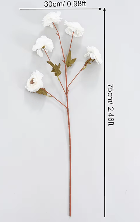 Top Quality White or Pink SILK Peonies with Large Flower Heads - The Floral Gallery