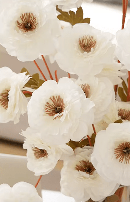 Top Quality White or Pink SILK Peonies with Large Flower Heads - The Floral Gallery