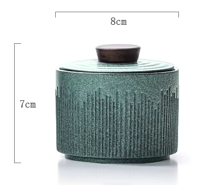 Small Jade Green Ceramic Pet Cermation Urn