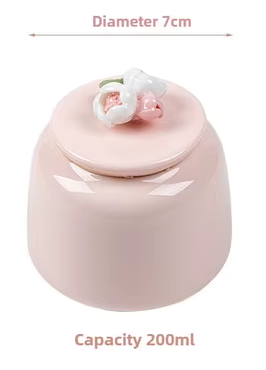 Small Pink Ceramic Pet Cermation Urn
